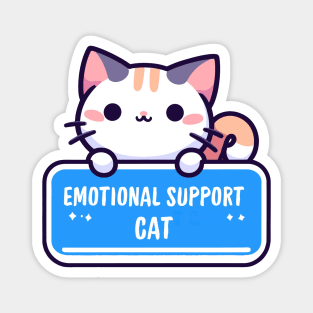 Kawaii Emotional Support Cat Magnet