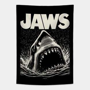 Jaws Logo Splash Tapestry