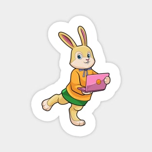 Bunny as Secretary with Laptop Magnet