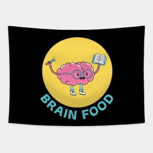 Brain Food | Brain Pun Tapestry