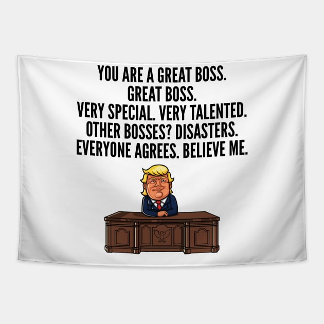 Great Boss Trump Tapestry by IndigoPine