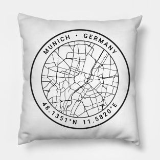 Munich Map Pillow