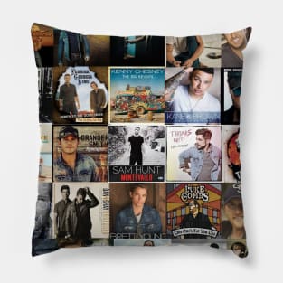 country music collage Pillow