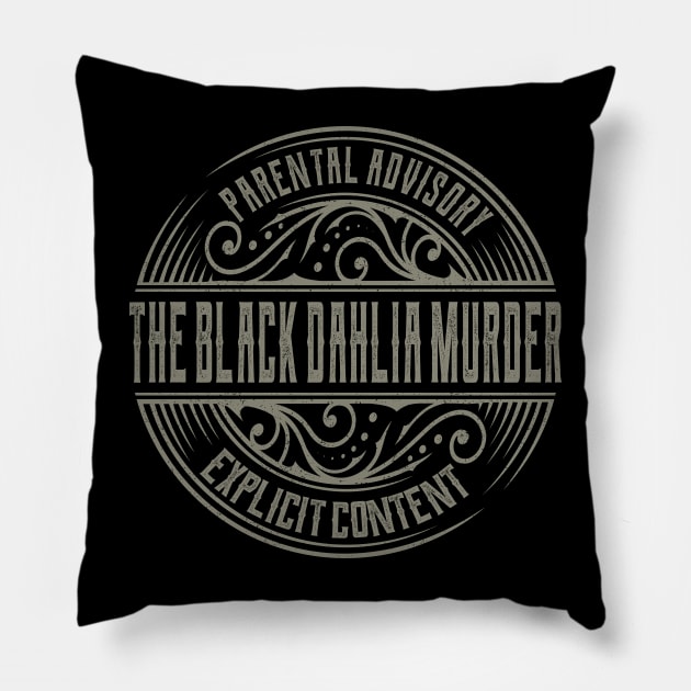 The Black Dahlia Murder Vintage Ornament Pillow by irbey