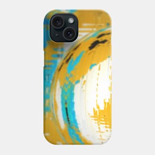 Tie Dye Yellow Abstract Hippy Marble Phone Case