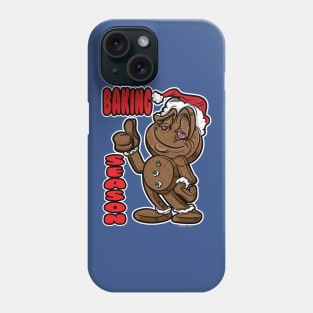 Gingerbread Man Baking Season with thumbs up smirk Phone Case