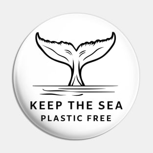 Ocean Protection Whale Tail Environmental Awareness Pin