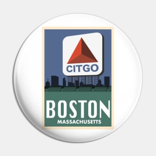 Boston Travel Poster 5 Pin