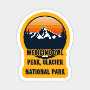 Medicine Owl Peak, Glacier National Park Magnet