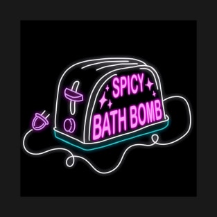 Retro inscription "Spicy bath bomb" T-Shirt