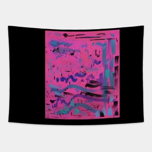 Neon Pink Party Tapestry