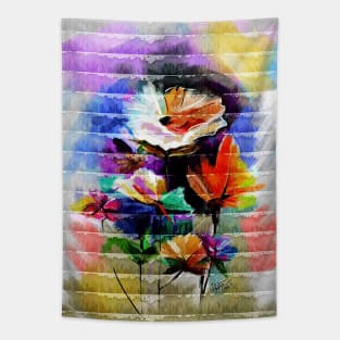 Colorful Flowers Tapestry