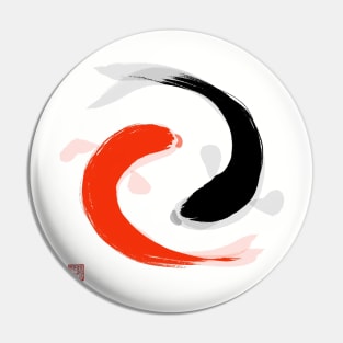 Yin Yang Fish Pin