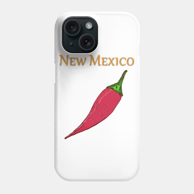 New Mexico Hot Pepper Phone Case by WelshDesigns