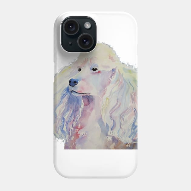 Poodle - standard - white Phone Case by doggyshop