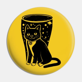 Galaxy Beer Cat Pin