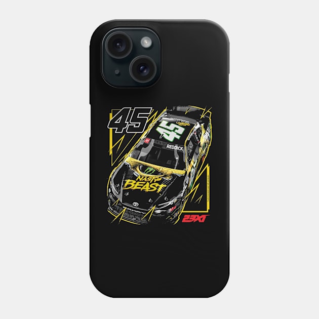 Tyler Reddick 23XI Racing Black Car Phone Case by stevenmsparks