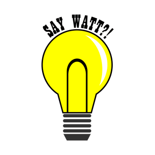 Yellow light bulb with text T-Shirt