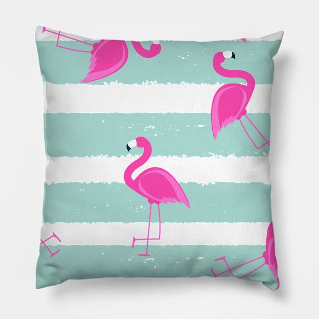 Flamingo Pattern Pillow by GoodWills