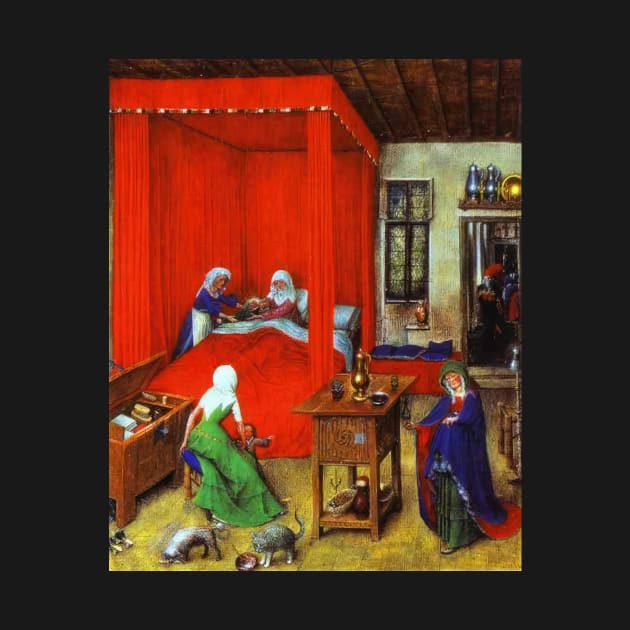 the birth of john the baptist 1422 - Jan van Eyck by Kollagio