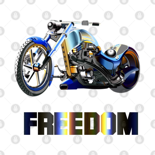 Chopper Motorbike Freedom rider by KZK101