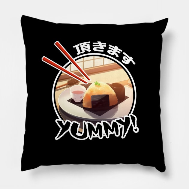 Delicous Japanese Food Onigiri - Anime Shirt Pillow by KAIGAME Art