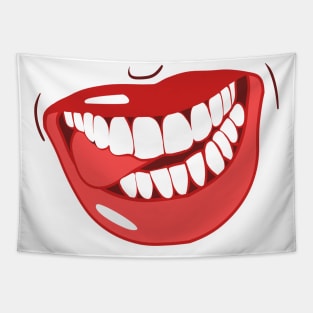 Sexy hot smiling lips Tapestry