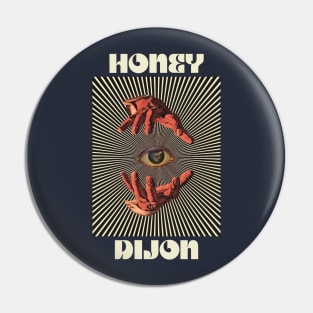 Hand Eyes Honey Dijon Pin