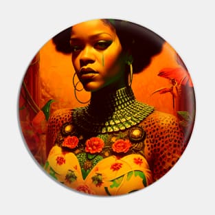 Rihanna Vintage Portrait Art Pin