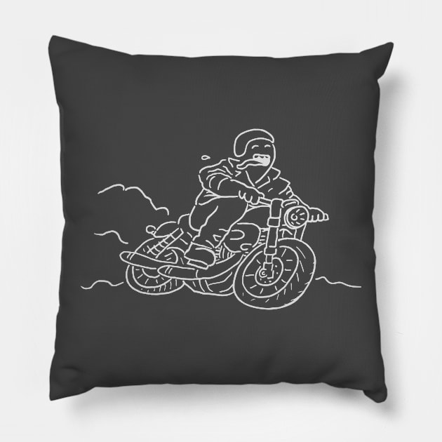 open road - noodle tee Pillow by noodletee