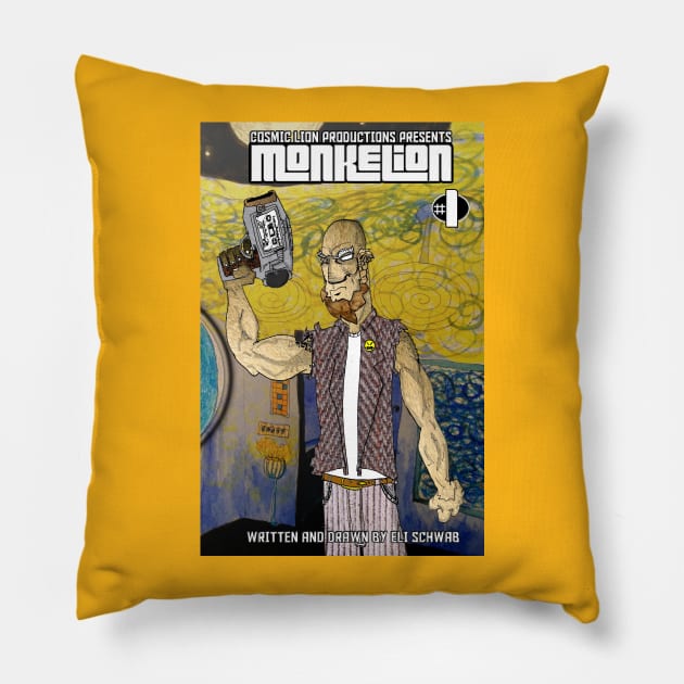 Monkelion #1 Pillow by CosmicLion