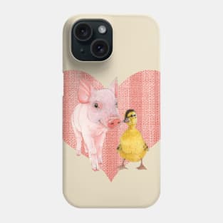 Two friends, one heart Phone Case