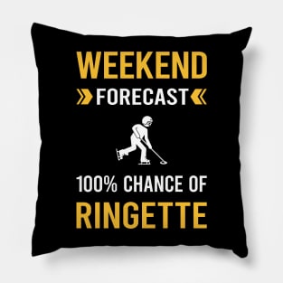 Weekend Forecast Ringette Pillow