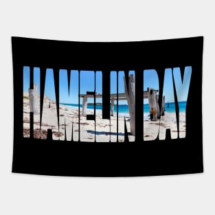 HAMELIN BAY - Jetty Western Australia Beautiful Day Tapestry