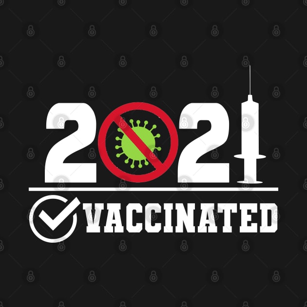 2021 Vaccination Checked Yes Text Based Design by PsychoDynamics