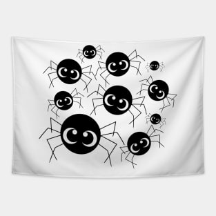 Mini Black Spider Tapestry