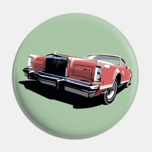 1970s Lincoln Continental in red Pin