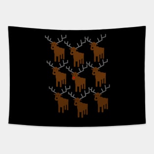 Santa's Reindeers Crew Tapestry