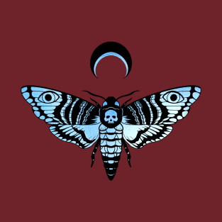 Death’s Head Moth Black and Blue T-Shirt