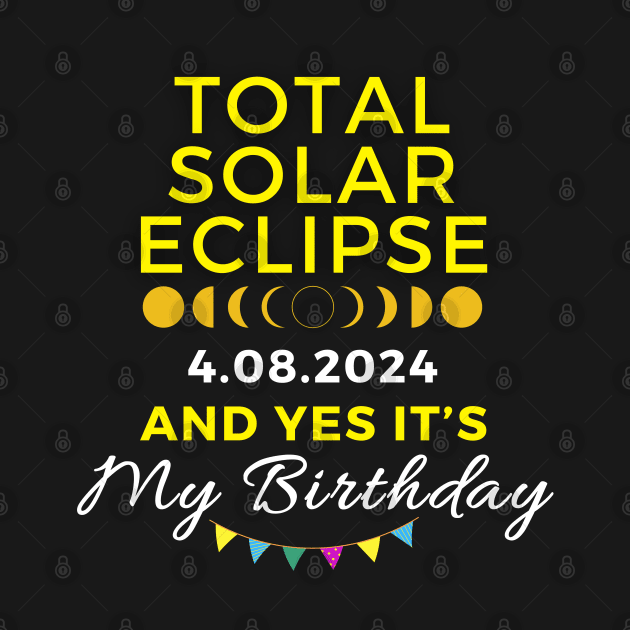 TOTAL SOLAR ECLIPSE 2024 AND YES IT'S MY BIRTHDAY by Lolane