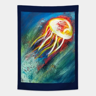 2nd Vibrant Jellyfish Tapestry