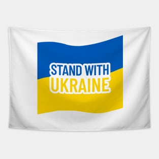 Stand With Ukraine Design Tapestry