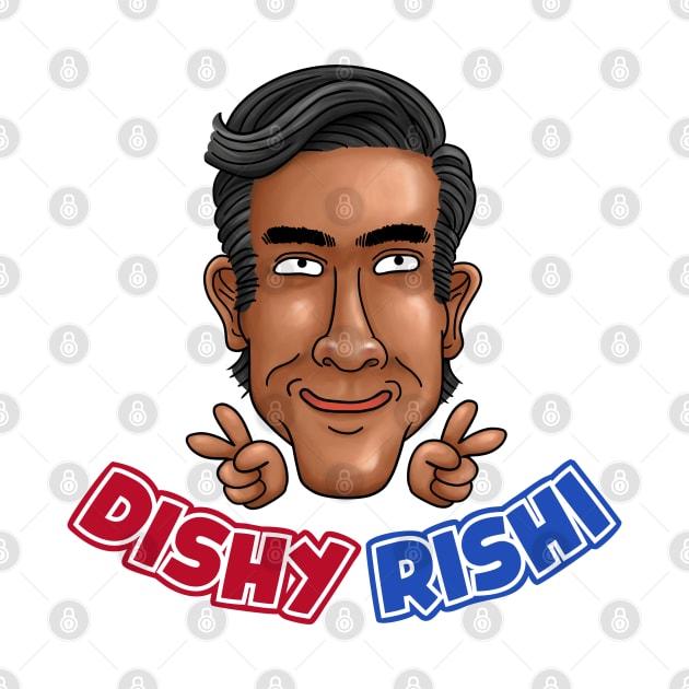 Dishy Rishi Sunak Victory Sign by Takeda_Art