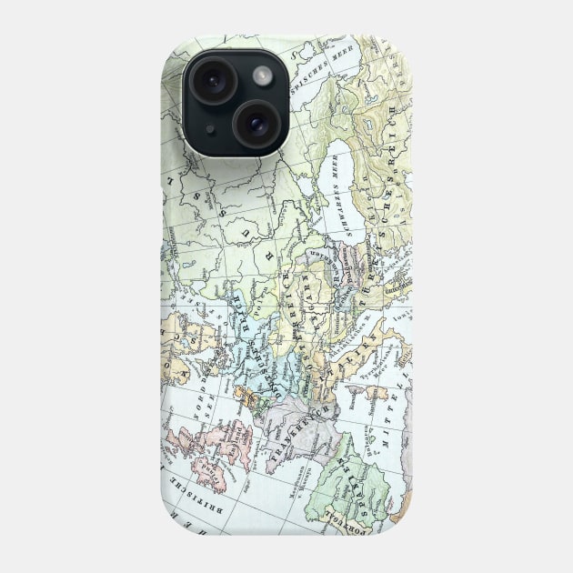 Vintage Map of Europe (1899) Phone Case by Bravuramedia