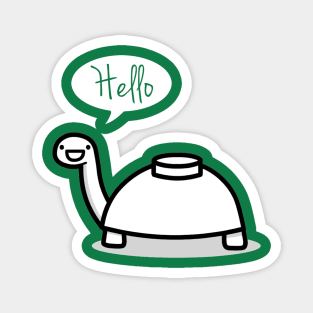 Mine turtle stops by to say hello Magnet