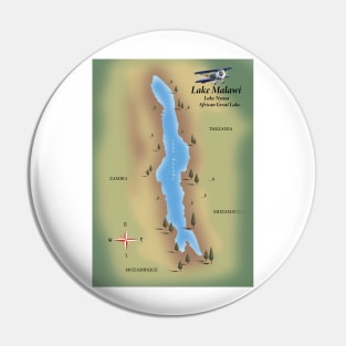 Lake Malawi map Pin