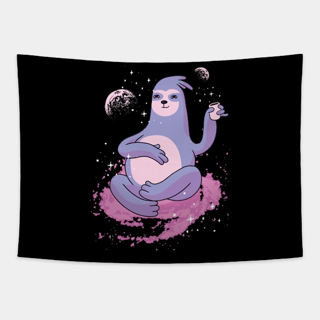 Funny sloth design Tapestry by BK55