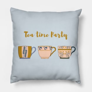 Tea Time Party Pillow