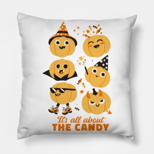 Candy Quest Pumpkins Pillow