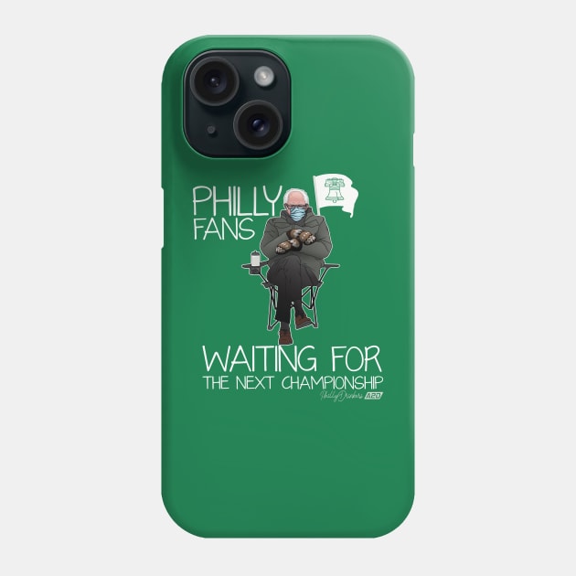 Philly Fans Waiting Phone Case by Philly Drinkers